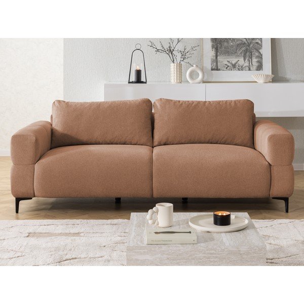Terrakotta színű kanapé 217 cm Helio – Ropez-image-1