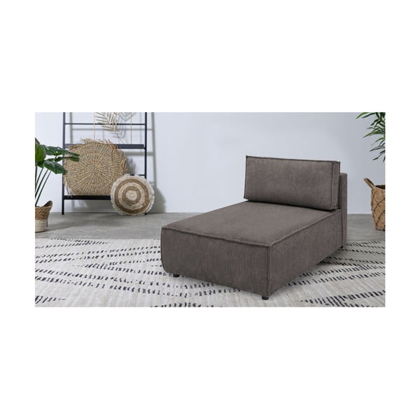 Világosbarna kordbársony kanapé modul (variálható) Nihad modular – Bobochic Paris-image-1