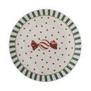 Fehér agyagkerámia desszertes tányér karácsonyi mintával ø 16 cm Yule – Bloomingville