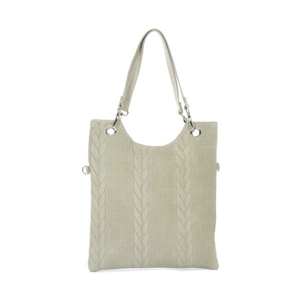 Farria szürke-bézs bőr kézitáska - Mangotti Bags-image-3