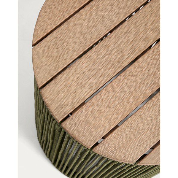 Kerek kerti kisasztal akácfa asztallappal ø 40 cm Dandara – Kave Home-image-4