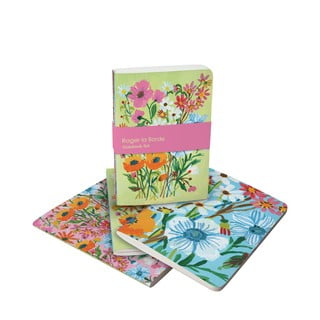Jegyzetfüzet szett 64 old. 3 db-os A6 Flower Field – Roger la Borde