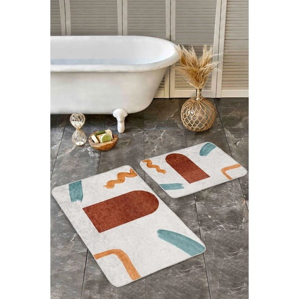 Bársony fürdőszobai kilépő szett 2 db-os 60x100 cm – Mila Home-image-3