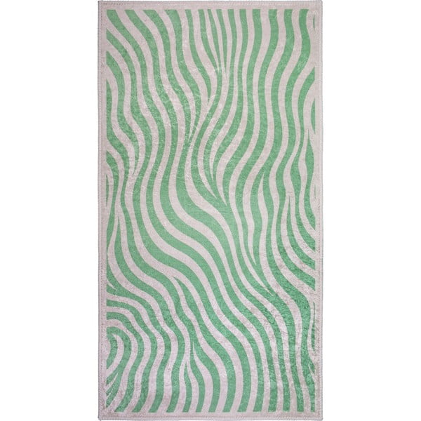 Zöld mosható futószőnyeg 80x200 cm Green Zebra – Vitaus