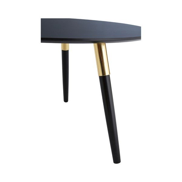 Fekete kerek dohányzóasztal ø 80 cm Nostra – Premier Housewares-image-1