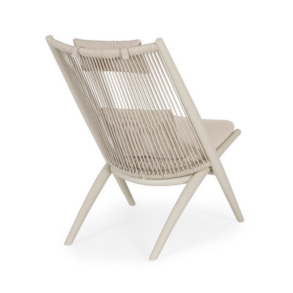 Bézs fém kerti fotel Aloha – Bizzotto-image-4