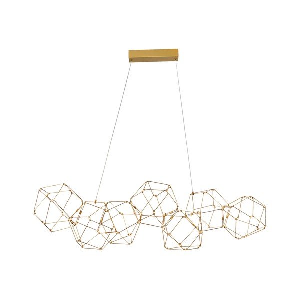 Aranyszínű alumínium LED függőlámpa Nebula – Nova Luce