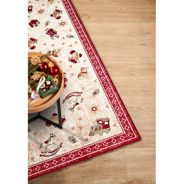 Piros pamutkeverék futószőnyeg karácsonyi mintával 80x200 cm Toy's Delight Red Christmas – Villeroy&Boch-image-2