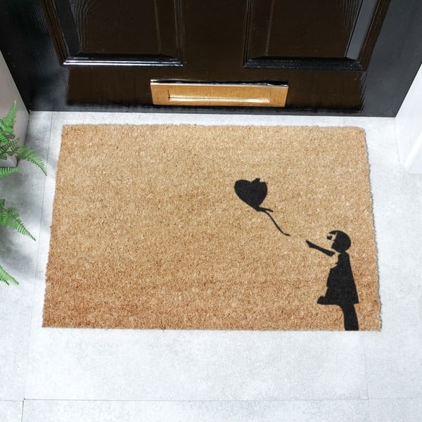 Kókuszrost lábtörlő 40x60 cm Girl With a Ballon – Artsy Doormats-image-2