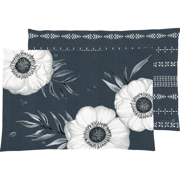 Textil tányéralátét 48x33 cm Holly Flower - IHR