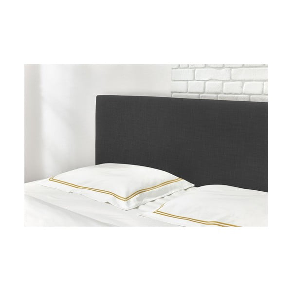 Sötétszürke-natúr színű franciaágy ágyráccsal 160x200 cm Noa – Bobochic Paris-image-4