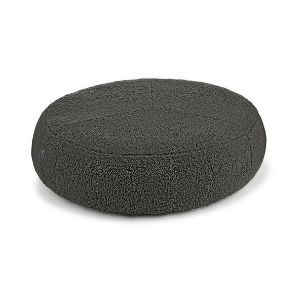 Sötétszürke buklé fekhely kutyáknak ø 70 cm Senso Pouffe Graphite S/M – MiaCara