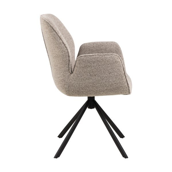 Sötétszürke kárpitozott étkezőfotel Aura – Actona-image-4