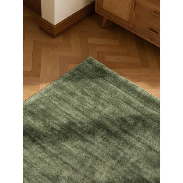 Zöld kézi szövésű viszkóz szőnyeg 80x150 cm Noemi – Vikosa-image-3