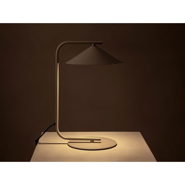 Krémszínű fém asztali lámpa (magasság 42 cm) Nocte – Micadoni -image-1