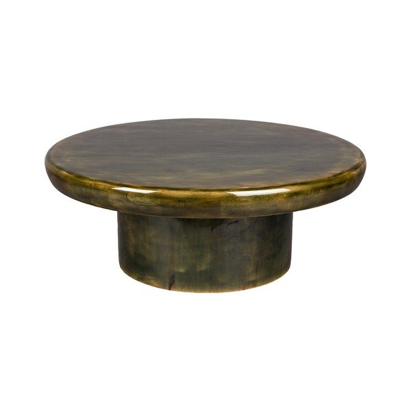 Zöld mangófa kerek dohányzóasztal ø 60 cm Mush – Dutchbone