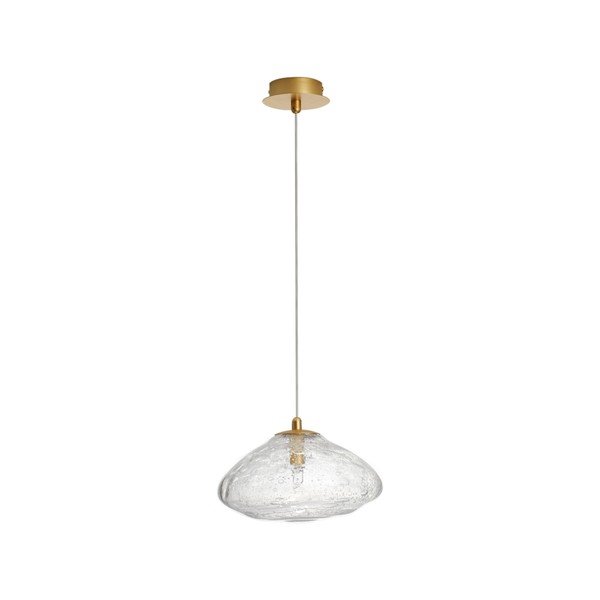 Sárgaréz színű üveg függőlámpa ø 26 cm King – Nova Luce