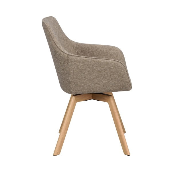 Bézs kárpitozott étkezőfotel szett 2 db-os Alison – Rowico-image-4