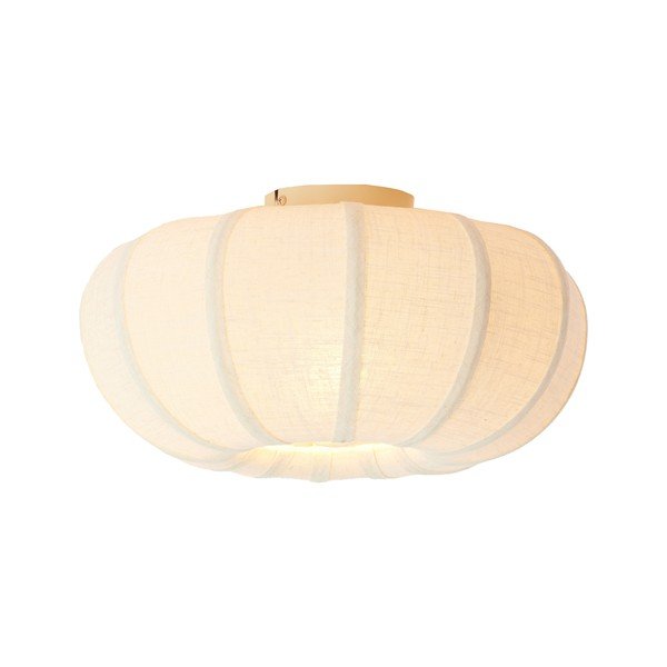 Krémszínű mennyezeti lámpa textil búrával ø 40 cm Zosia – Light & Living-image-2