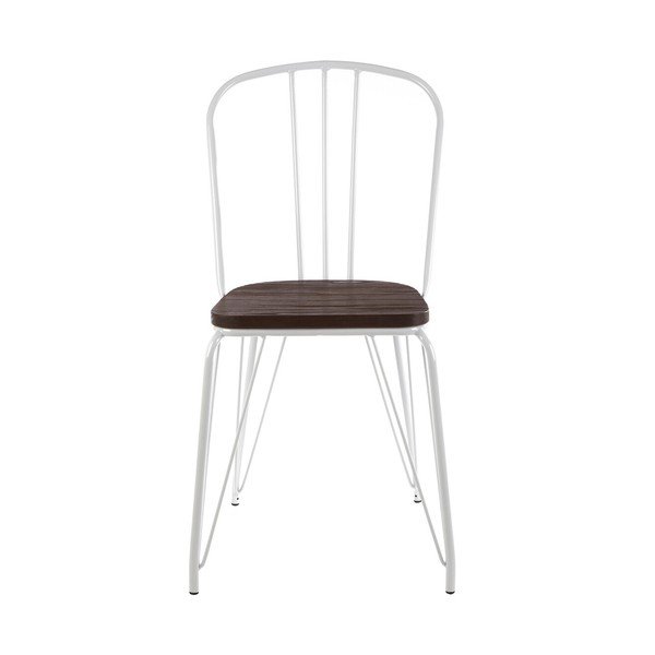 Fehér-natúr színű szilfa étkezőszék District – Premier Housewares-image-2