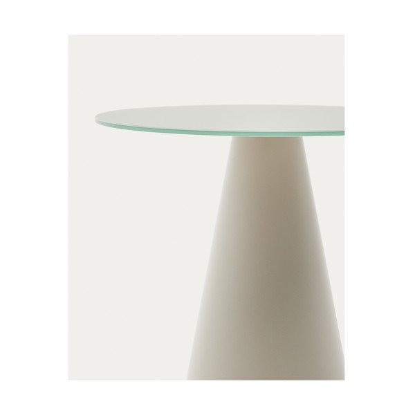 Kerek tárolóasztal üveg asztallappal ø 50 cm Wilshire – Kave Home-image-4