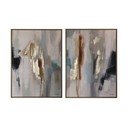 Nyomtatott keretezett-vászon kép szett kézzel festett részletekkel 2 db-os 60x80 cm Gallery – Bizzotto