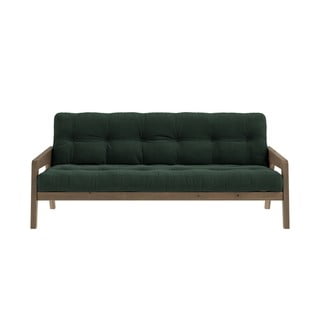 Zöld kordbársony kinyitható kanapé 204 cm Grab - Karup Design