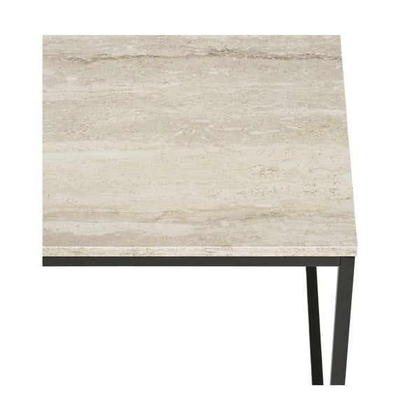 Tárolóasztal kő dekorral 45x45 cm Vita – House Nordic-image-3