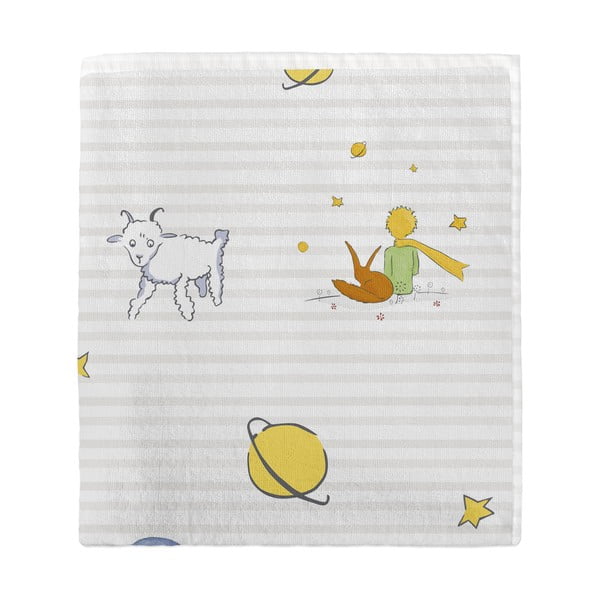 Fehér gyerek fürdőlepedő 70x150 cm Son monde – Mr. Fox-image-3