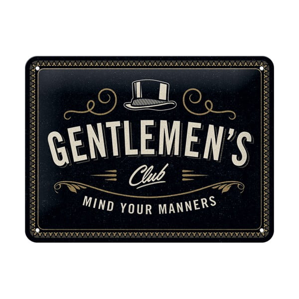 Gentleman's Club dekorációs falitábla - Postershop