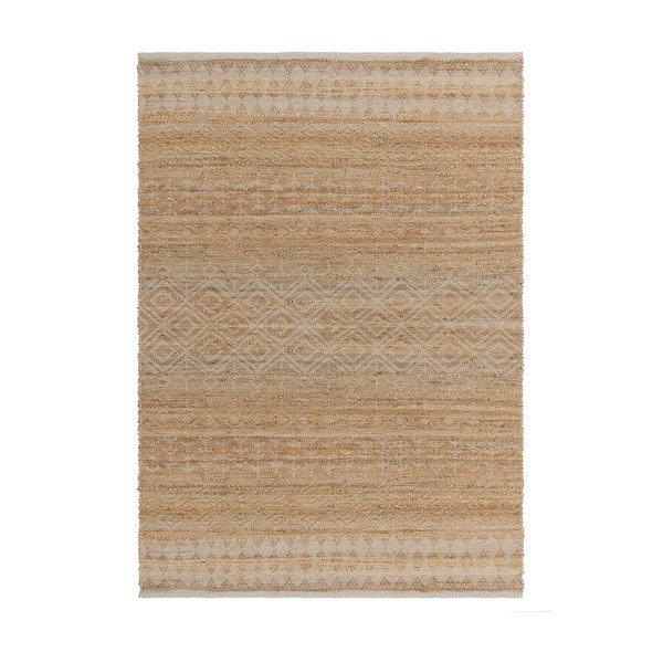 Natúr színű kézi szövésű jutakeverék szőnyeg 200x290 cm Asher Natural – Asiatic Carpets