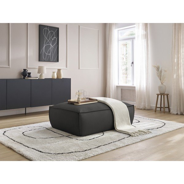 Fekete bőrutánzat lábtartó Boheme – Bobochic Paris-image-1