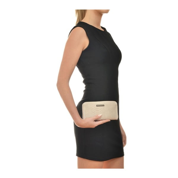 Zuna bézs bőr alkalmi táska - Mangotti Bags-image-3