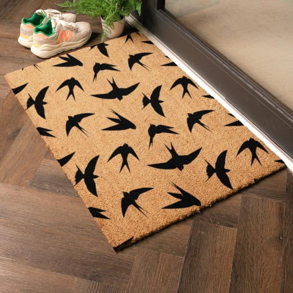 Kókuszrost lábtörlő 40x60 cm Swallows – Artsy Doormats-image-1
