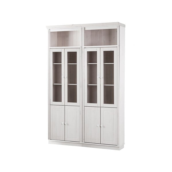 Fehér borovi fenyő tálalószekrény 148x223 cm Anita – Støraa-image-2