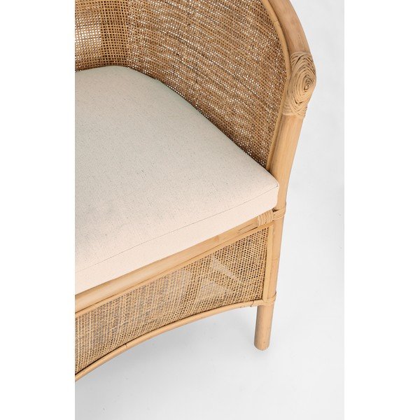 Natúr színű rattan kerti fotel Adelfa – Bizzotto-image-1