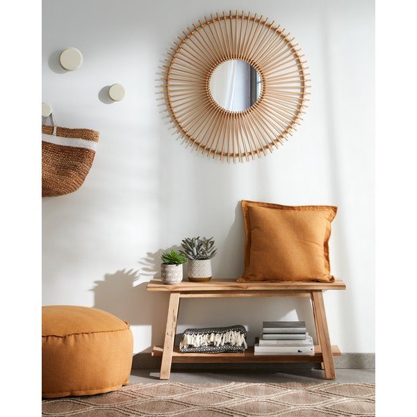 Safara teakfa kerti pad - Kave Home-image-1