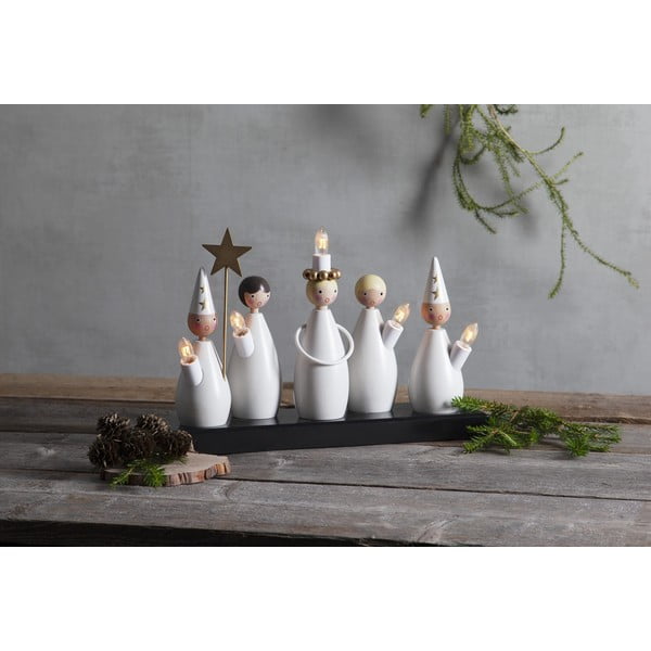 Fekete-fehér konnektorhoz csatlakoztatható fénydekoráció Luciakör – Star Trading-image-2