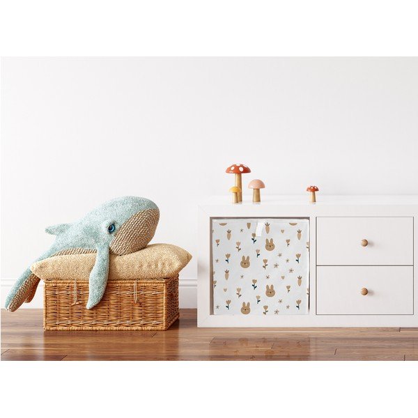 Fehér textil játéktároló doboz  32x32x32 cm Sweet Bunnies – Butter Kings-image-2