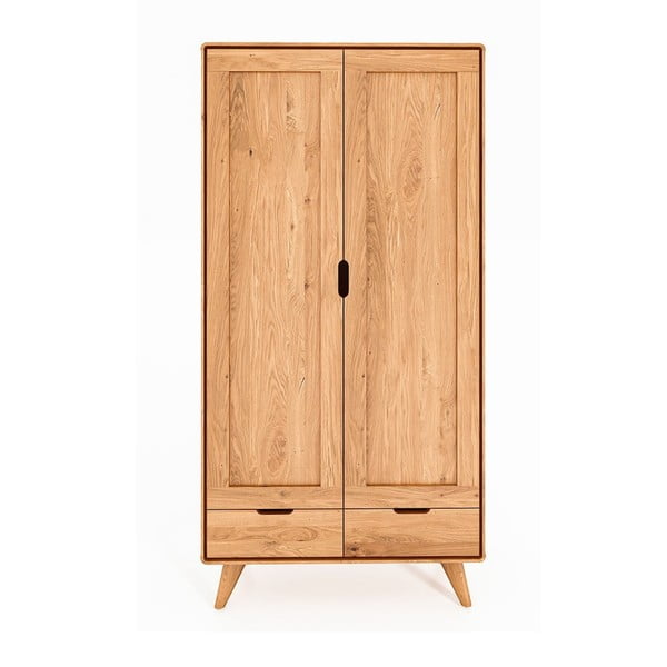 Tölgyfa ruhásszekrény 90x180 cm Greg - The Beds-image-1