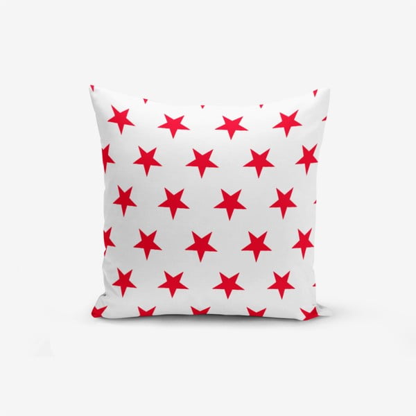 Red Star Modern pamutkeverék párnahuzat, 45 x 45 cm - Minimalist Cushion Covers