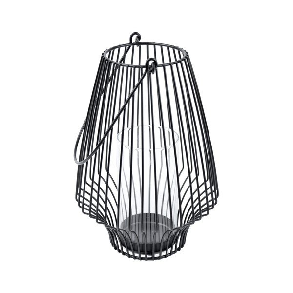 Fém lámpás (magasság 28 cm) – Ego Dekor