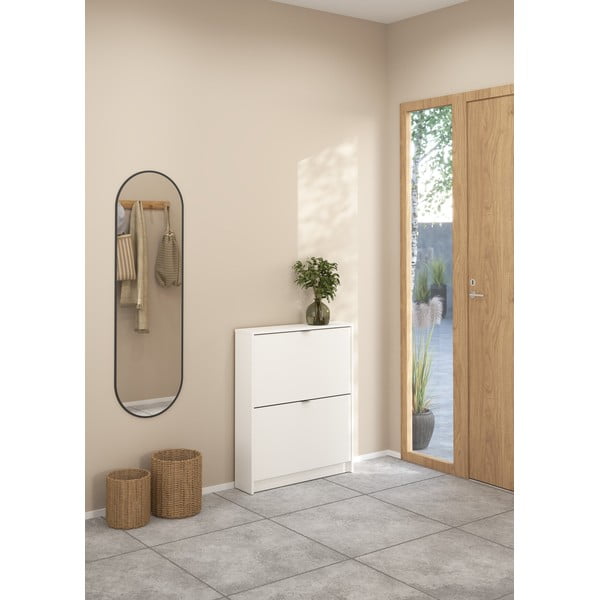 Fehér billenő ajtós cipőtartó Shoes – Tvilum-image-1