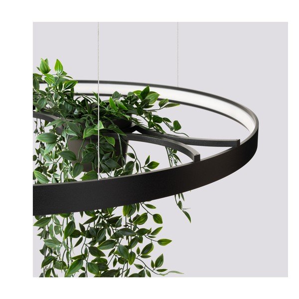Fekete alumínium LED függőlámpa ø 78 cm RIO – Thoro-image-3