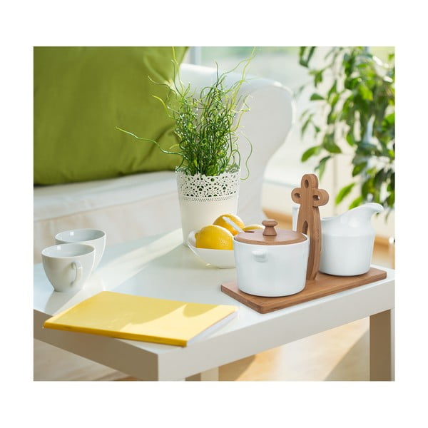 Porcelán cukortartó és tejkiöntő Whiteline - Orion-image-1