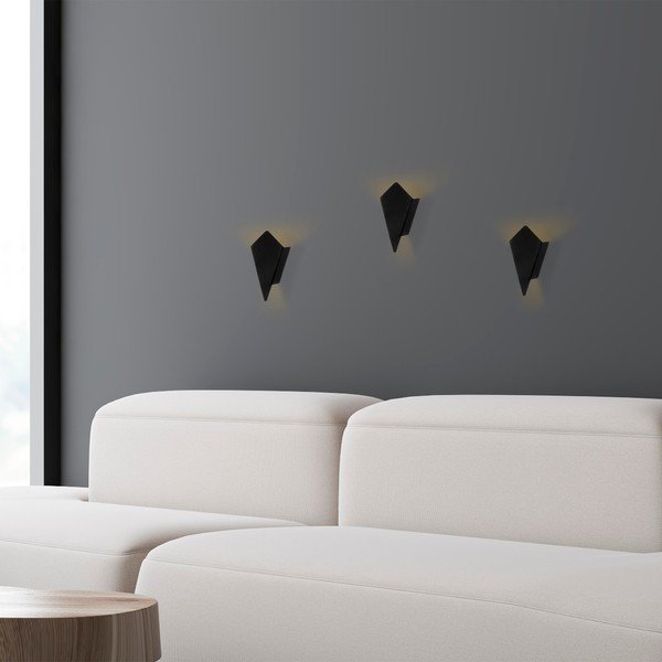 Fekete fali lámpa Cut – Opviq lights-image-1