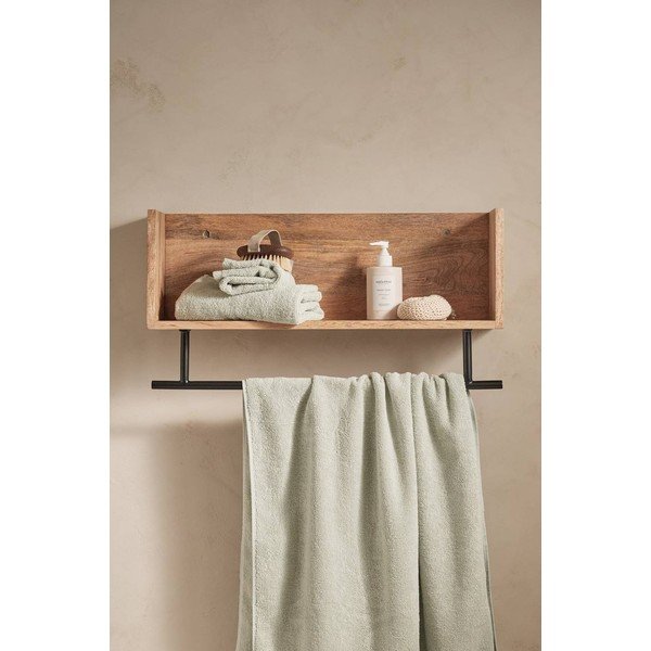 Natúr színű mangófa fali polc 65 cm Sofie – Ellos Home-image-1