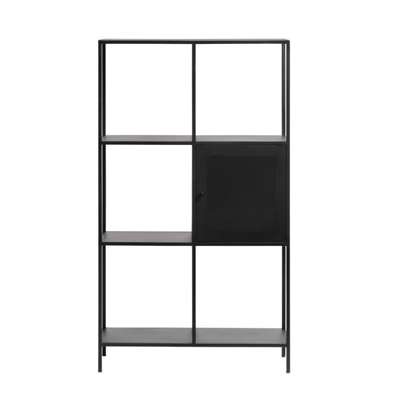 Fekete fém könyvespolc 80x138 cm Malibu – Unique Furniture-image-2