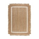 Natúr színű-elefántcsont színű kézi szövésű juta szőnyeg 120x170 cm Grace White – Flair Rugs