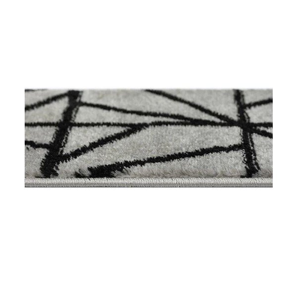 Fekete-szürke lépcsőszőnyeg szett 13 db-os 22x73 cm Striped – Mila Home-image-1